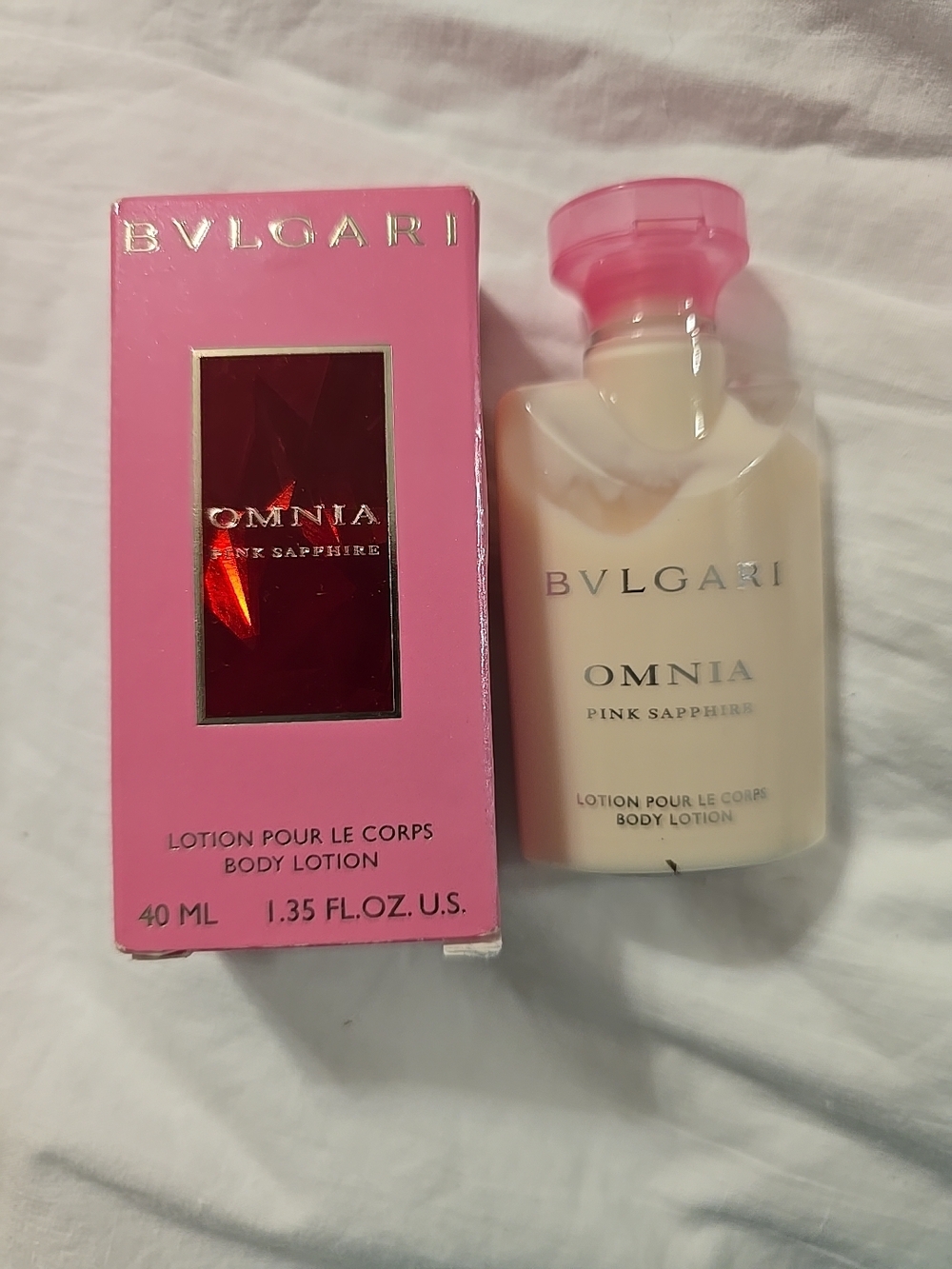 NIB Women's Bvlgari Omnia Pink Sapphire Body Lotion - 40ml/1.35oz